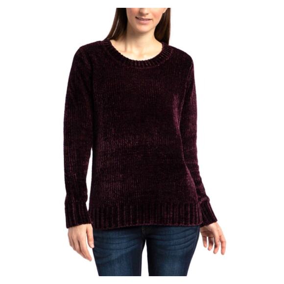 Orvis Chenille Pullover Sweater in Purple Plum Women's Medium - Picture 1 of 9